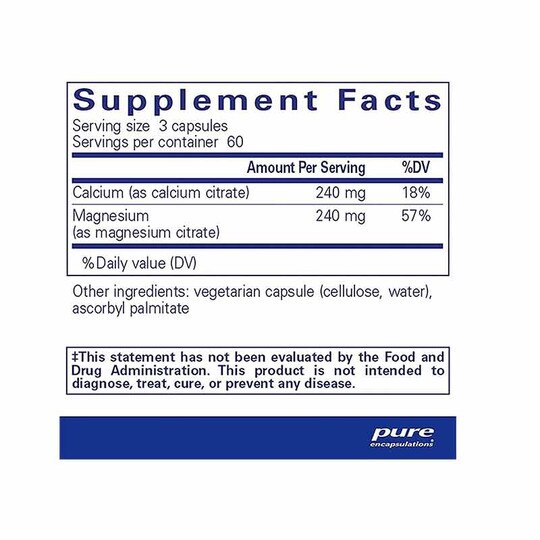 Calcium Magnesium (citrate), PEC